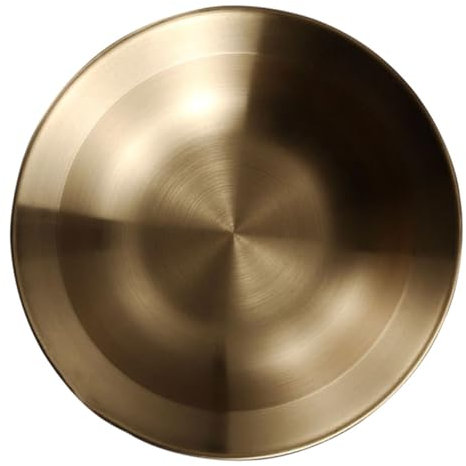 RORPOIR Plato De Pasta Platos Para Servir Tazones De Sopa De Pasta Con Borde De Pasta De Borde Ancho Plato Para Servir De Servir Tazones De Cena Niño Ronda Plato De Postre Acero Inoxidable
