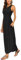 BDTECAOR Sommer Maxikleid Damen Lang Boho Hoher Taille Strandkleider Schwarz L