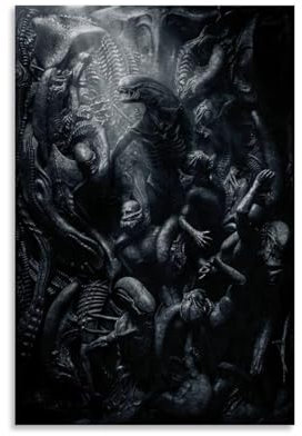 ENILSA Alien Covenant Movie Poster Dekorative Malerei Leinwand Wandkunst Wohnzimmer Poster Schlafzimmer Malerei,Wandkunst Bilddruck Moderne Familienzimmer Dekor 12x18inch(30x45cm)