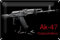 Schild Blech 30x20cm - Made in Germany - Gewehr AK-47 Kalaschnikow Metall Deko Blechschild