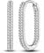 NARMO U Shaped Ohrringe für Frauen Shining Cubic Zirkonia Hoop Ohrringe