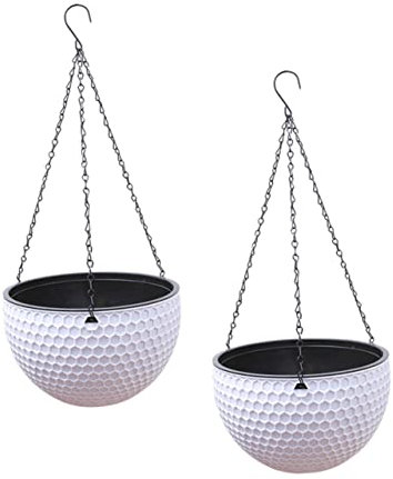 Sosoport 2 Pièces Pot de Fleur jardinière de Balustrade Grands Pots de Plantes d'extérieur Jardiniere Plastique Fleur Plastique de Plantes Suspendu jardinière Suspendue en