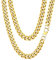ChainsHouse Goldene Kette Herren Edelstahl Halskette 12mm Goldkette Männer Kette 71cm Kubanische Kette für Rapper Gold Panzerkette 12mm Glieder Halskette Gold Gliederkette Schmuck für Weihnachten
