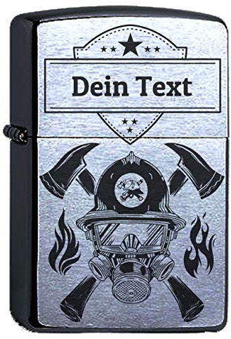 Freiwillige oder Berufs-Feuerwehr Lasergravur comp. w/Zippo Personalisieren mit Wunschgravur Dein Name graviert, personalisiert, Rettungsdienst 112