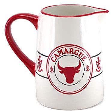 Provence Broc à eau Collection Camargue Rouge 3503420076954 Pitcher Céramique Rustique Décoratif ou collectionnable