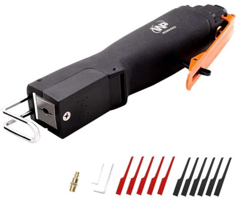 Sierra neumática WorkPad para carrocerías con juego de sierras de 5 piezas de 24T y 5 piezas de 32T. Sierra de calar WP01117 Potente y extremadamente duradera.