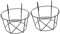 BESPORTBLE 2 soportes para macetas, jarrón para plantas, ganchos colgantes para plantas, cestas colgantes de arte de hierro, maceta para colgar de metal, cesta de flores para hombre, valla de pared