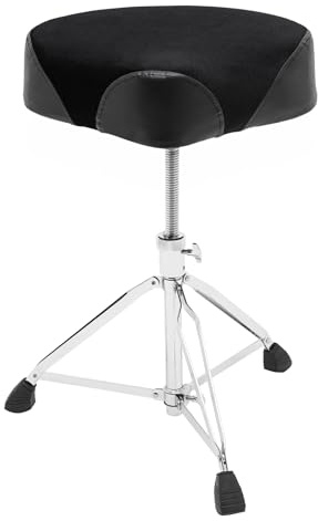 KEESUNG Sgabello imbottito per batteria, portatile, pieghevole, altezza regolabile, 45 – 68 cm, per uffici, sale per pianoforte, studio, studi d'arte