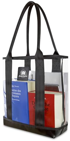 Ambibtion - transparente Bibliothek Tasche Shopper durchsichtig (transparent)