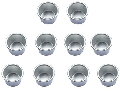 MUXSAM Kerzenhalter für Stabkerzen Silber Kerzeneinsatz Tafelkerzen Silbrig | Kerzenhalter für Stabkerzen Teelichter, für Baumkerzen, 27 * 19mm Innendurchmesser 22,2mm 10 Stück Metall Klein
