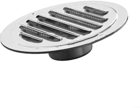 FACAIIO 60mm Stainless Steel Round Ventilation Grill Screen Hood, Round Extractor Fan Vent Cover Grille Louvre, with Insect Mesh, Air Vent Grille Cover for Kitchen Bathroom