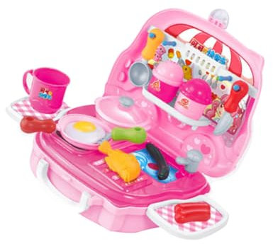 Vaguelly Küchen Spielzeugset Für Pädagogische Kochutensilien Im Praktischen Koffer Ideal Für Rollenspiele Und Kreatives Lernen Küchenutensilien Für Kleine Köche