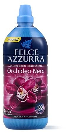 Felce Azzurra - Ammorbidente Lavatrice Orchidea Nera Concentrato, 100 Giorni di Profumo, Bucato Morbido con Oli Essenziali Naturali, 1x1340 ml (67 Lavaggi) Dermatologicamente Testato, 100% Riciclabile