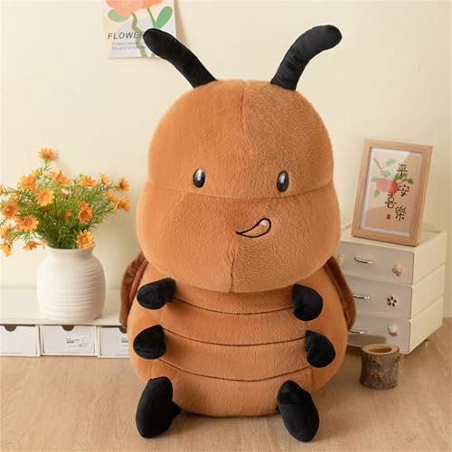 AQCQDQ Kakerlaken PlüSchtier, Simulierte Kakerlaken-Stofftier, Süße Kakerlaken Kuscheltier, Geschenk für Kinder, Kakerlakenfiguren füR Familie, Freunde, Kollegen (40 cm,A)