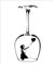 Banksy Girl Balloon Wine Glass Wall Art Vinyl Stickers Kitchen Dining Mural (Black)
