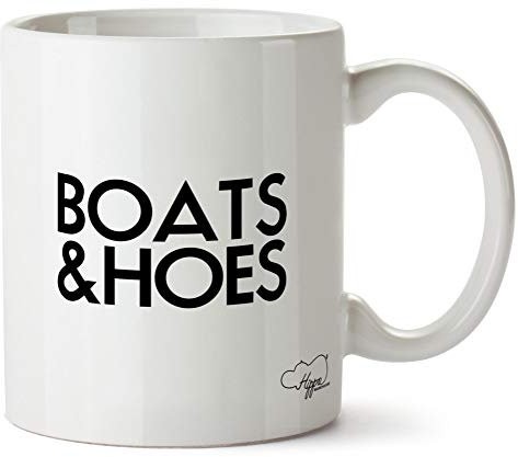 Hippowarehouse Boats and Hoes Printed Mug Cup Ceramic 10oz