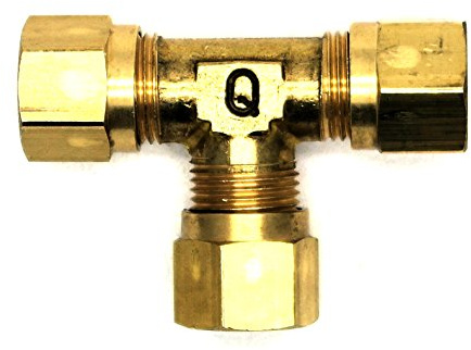 British Made 8mm Equal T Brass Compression Fitting