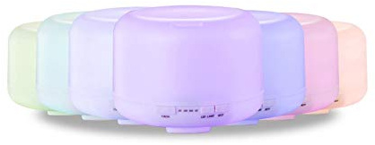 TEMPO DI SALDI Difusor de aromas de 500 ml con iluminación led 7 colores y temporizador humidificador