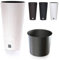 Blumenkübel Blumentopf Übertopf Rattan Optik Pflanzkübel mit Einsatz Rato Vase (400 Weiß)