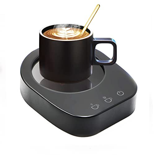 KUWAN Tassenwärmer Getränkewärmer,Elektrischer Kaffeetasse wärmer für Schreibtisch,Automatischen Kaffee Heizung für Verschiedene Tassenformen Tea Kaffee Kakao Milch Zwei Temperatur Einstellen
