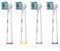 ICOVE Electric Toothbrush Heads 4X, Compatible with Oral-B Braun Electric Toothbrush, Precision Clean Professional brush Replacement Head for Oral B (4 Count, Pack of 1)
