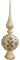 SHISHI Christbaum-Spitze Glas Frost 30cm Champagner Silber
