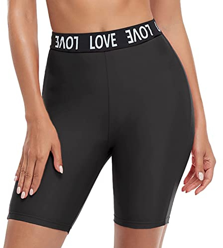 Maillot De Bain 1 Pièce Grande Taille Femme, Legging De Bain Long, Short De Plage, Shorty d'Été, Bas De Sport Taille Haute, Pantalon De Natation pour Surf