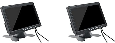 ATOZS 2 x Mini-TV, 17,8 cm (7 Zoll), HD-Monitor, 800 x 480, tragbarer Auto-LCD-Bildschirm auf DVD/CMMB, zwei Eingänge für Pkw / LKW