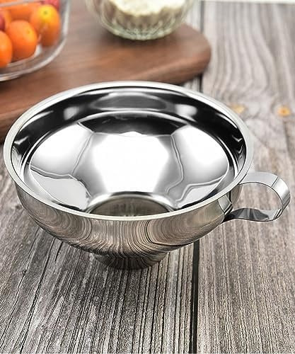 UDQYQ Stainless Steel Jam Funnel for Kitchen - Wide Mouth Canning Funnel