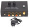 Phono Vorverstärker, Professioneller Geräuscharmer Plattenspieler Vorverstärker PP500P aus Metall mit 12V Gleichstromnetzteil, EU Stecker, 100-240V