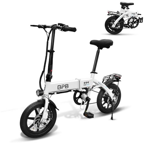 BPB Electric Bike. 14 Folding E Bike UK Legal 250W Motor 36V-8Ah Removable Battery Up to 50KM Range 2 Riding Modes. City Commute Electric Bikes Smart LCD Dual Disc Brakes. Urban eBike Adults/Youths