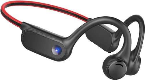 Generico Cuffie conduzione ossea, cuffie sportive Bluetooth open-ear wireless con microfono, 10 ore di riproduzione, auricolari wireless Bluetooth 5.2