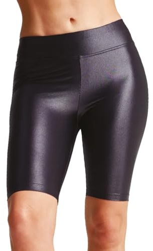 Gatta Black Brillant Pantaloncini da Ciclista da Donna - Neri, opachi, Lucidi, Flessibili, Eleganti e Ultra-alla Moda, Aderenti (L)