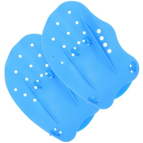 Toyvian Guanti da Nuoto per Pagaie in Silicone e PP Resistenti Guanti Ausiliari per Immersioni e Allenamento Acquatico Accessori per Fitness in Piscina e Giochi D’Acqua Taglia S Blu