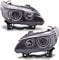 BESTPRICE 2x Bi-Xenon Scheinwerfer Hauptscheinwerfer vorne links + rechts D2S / H7 Frontscheinwerfer mit Stellmotor für Leuchtweiteregulierung, Kompatibel mit BMW 5 (E60), 5 Touring (E61)