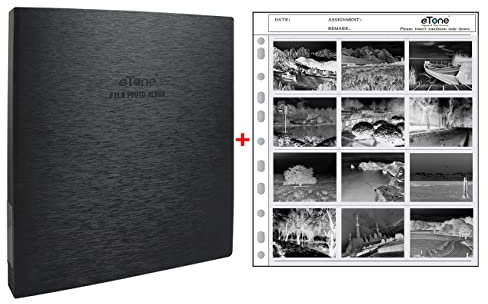 Säurefreier Aufbewahrungsbox Archival 3 Ringbuch mit Archivierungsblättern 120 Negativ-Seitenschutz 120 Negativhüllen 135 Negativarchivierungshüllen Negativordner (Filmalbum+50x120)