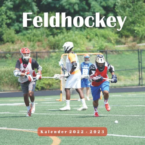 Feldhockey Kalender: kalender 2022 2023 - 8.5x8.5 inches - Geschenke für Familie und Freunde