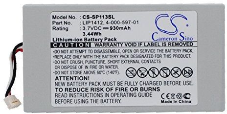 Cameron Sino Akku für Sony PSP GO, PSP-N100, PSP-NA1006 PN:Sony 4-000-597-01, LIP1412 930mAh / 3.44Wh