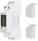 Jadeshay Stromzähler Hutschiene, Wechselstromzähler 1 Phasig KWh Zähler 5 (32) A Wattmeter Energiezähler Stromverbrauchszähler 220V