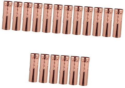 DOITOOL Zubehör 18 Stück Kerzen-Abreißhülsen Messing-Dekor Outdoor-Pendelleuchten Teelichthalter Kandelaber-Sockel Kerzenlicht-Abdeckhülsen Metall-Kerzenabdeckhülsen Kerzenlampen-Zubehör