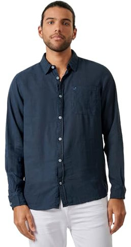 Kaporal - Chemise Bleue Homme - Motus - M - Bleu
