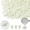 Wachs Siegel Perlen, Ioggtser 500 PCS Achteck Siegelwachsperlen für Wachssiegelstempel, Siegelperlen zur Herstellung von Wachssiegeln für Hochzeits- und Partyeinladungen (White)