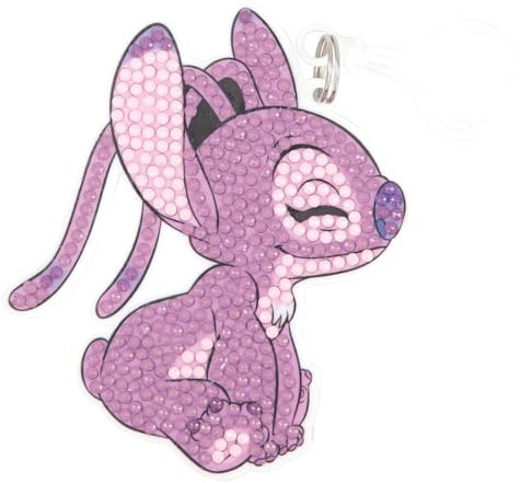 CRYSTAL ART - Charm Kit for Diamond Backpack - Gift Idea Creative Toys for Girl and Child - Craft Activity - Disney Lilo and Stitch - Angel