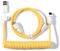 Keychron Coiled Aviator Cable - Spiralkabel für mechanische Tastatur Gelb - Angular