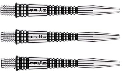 WINMAU Dart Shaft - Triad RX Aluminium Dart Stems - 1 Set pro Packung (insgesamt 3 Dart-Schäfte) - Professionelles Dartzubehör - Schwarze Kurze Schäfte
