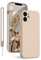 KPPIT Hülle für iPhone 12 Hülle Silikon mit Lanyard, Handyhülle für iPhone 12 Ultra Dünn mit Microfiber,Kratzfeste Rundumschutz Schutzhülle für iPhone 12 Case 6.1'' Khaki