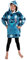 United Labels Disney Lilo & Stitch Oversize Hoodie Decke mit Ärmeln und Kapuze für Mädchen, Blau, Kuschelpullover Einheitsgröße, Flauschiger Deckenpullover