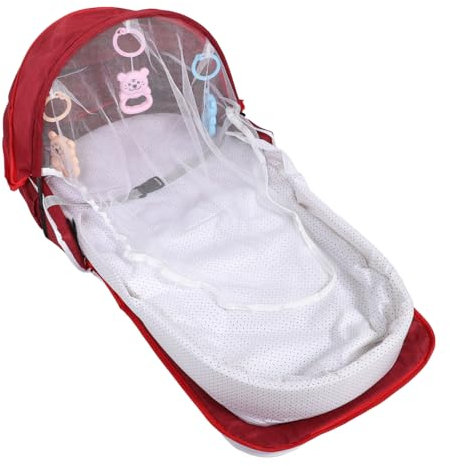 MOLUCKFU Tragbares Kleinkinderbett Mit Netz Faltbares Babyzelt Reisebett Atmungsaktives Design Für Camping Wandern Picknick