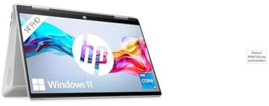 HP Pavilion x360 2-in-1 Laptop | 14 FDH Touchdisplay | Intel Core i5-1335U | 16 GB DDR4 RAM | 512 GB SSD | Intel Iris Xe | Windows 11 Home | QWERTZ Tastatur | Silver mit HP 700 Multi Pen