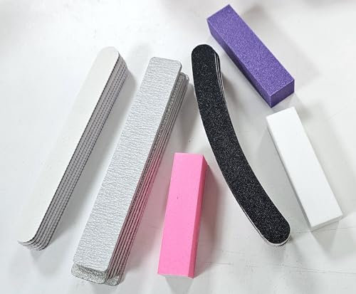 GS-Nails 21tlg. Set mit Feilen Buffer Nagelfeilen Sandpapier Musterset